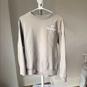 Nike Georgia Gray Sweater with pocket size small